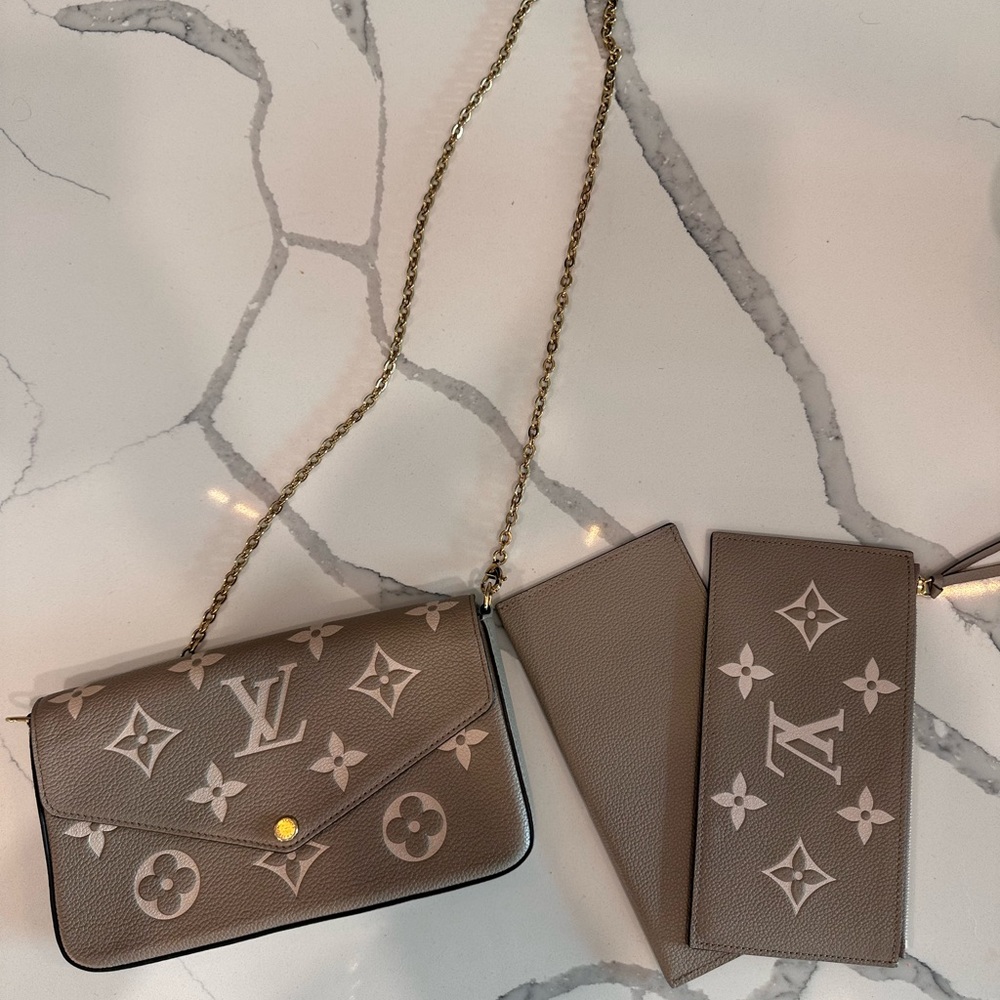 Louis Vuitton Félicie Pochette Dove/Cream